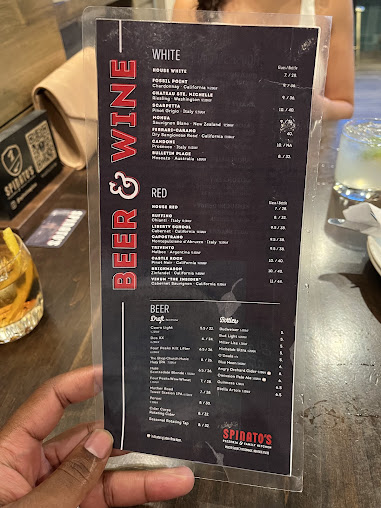 Menu Spinatos Pizzeria And Family Kitchen - 0