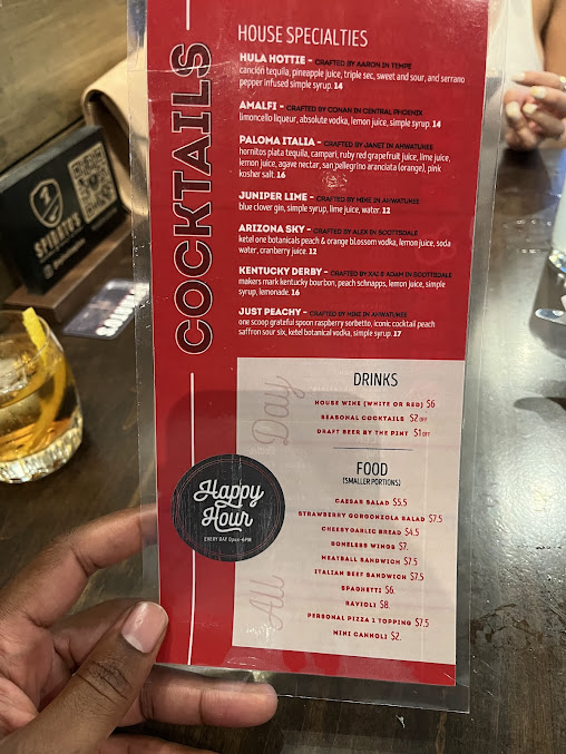 Menu Spinatos Pizzeria And Family Kitchen - 5