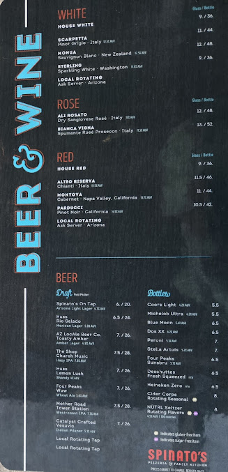 Menu Spinatos Pizzeria And Family Kitchen - 6