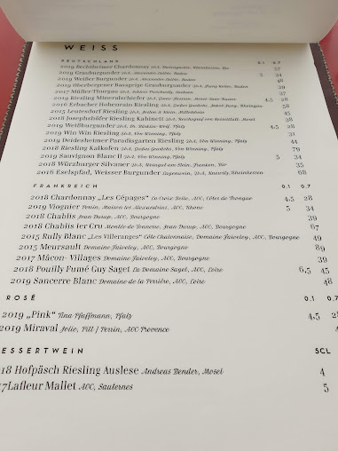 Menu Spindler - 1