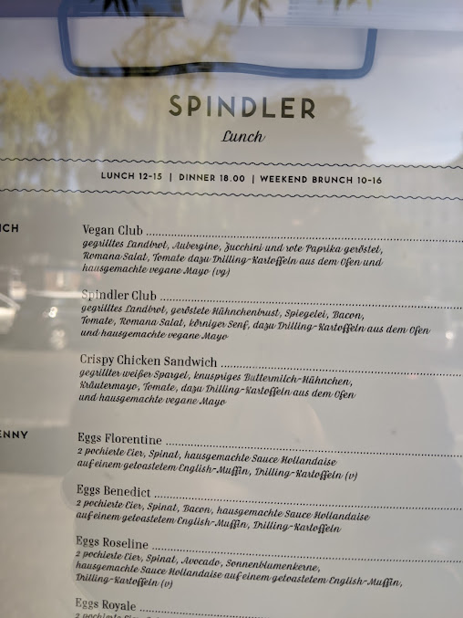 Menu Spindler - 2