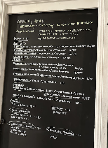 Menu St Blaise - 2