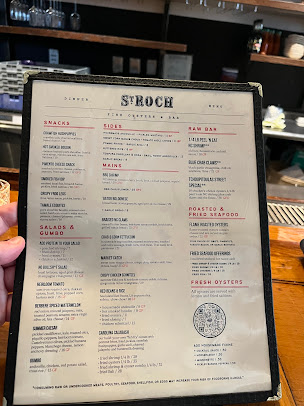 Menu St. Roch Fine Oysters + Bar - 4