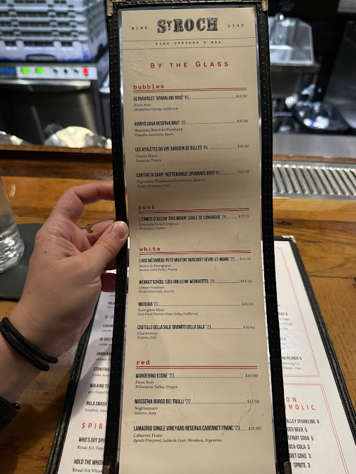 Menu St. Roch Fine Oysters + Bar - 6