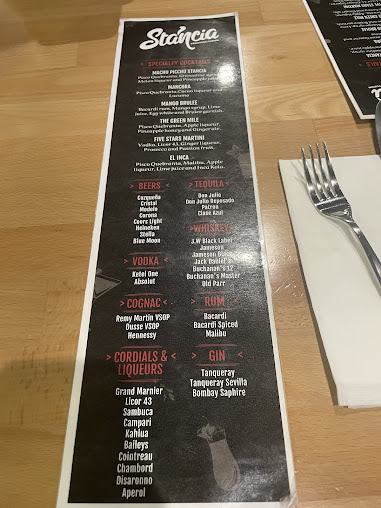 Menu Stancia Peruvian Fusion Restaurant - 5