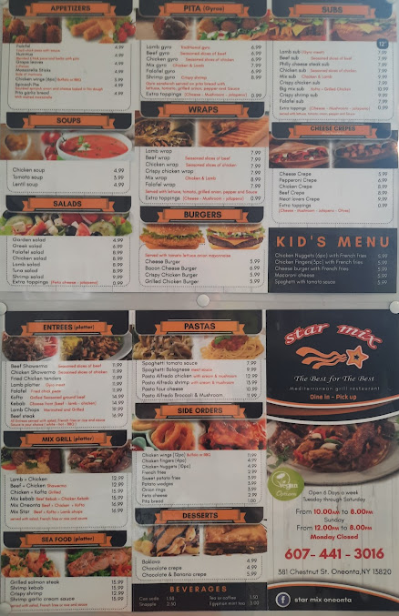 Menu Star Mix Grill Restaurant - 0