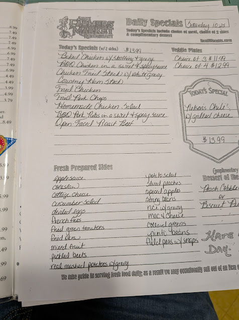 Menu State Farmers Market Restaurant - 17