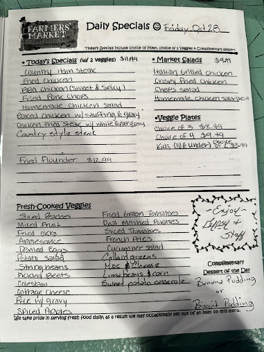 Menu State Farmers Market Restaurant - 18
