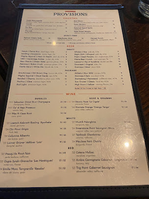 Menu State Street Provisions - 1