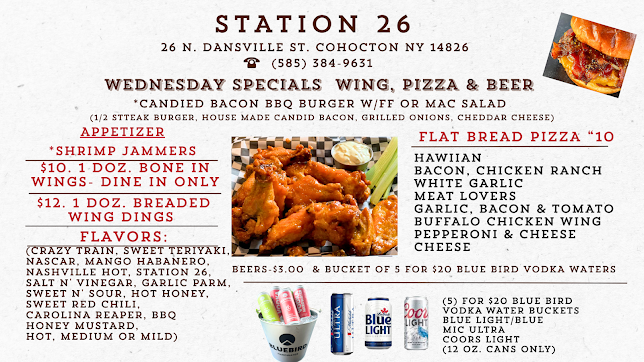 Menu Station 26 Restaurant And Pub - 0