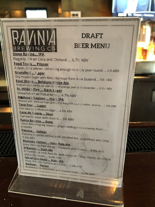 Menu Steep Ravine Brewing Company - 9