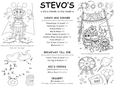 Menu Stevos Bar Grill Banquet Facility - 3