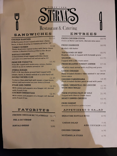 Menu Stirna's Restaurant - 2