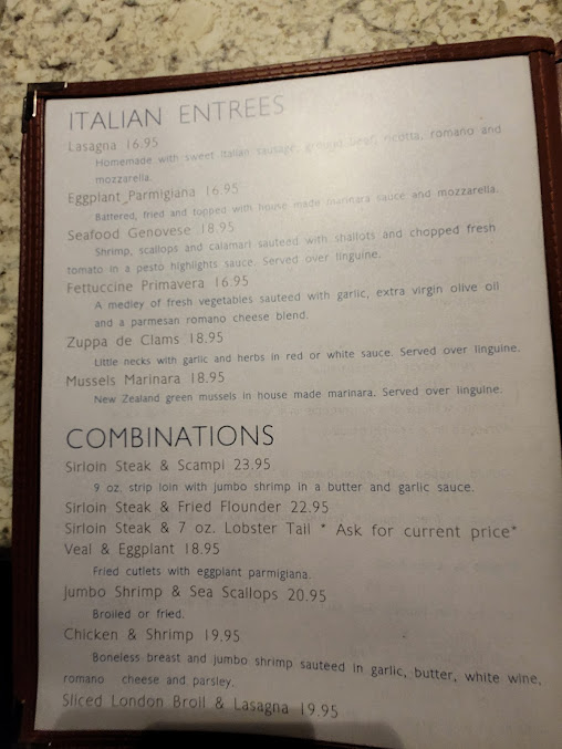 Menu Stonehedge Restaurant - 0