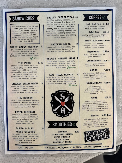 Menu Strong Hearts - 3