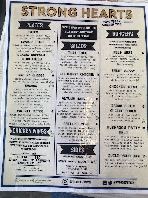 Menu Strong Hearts - 4