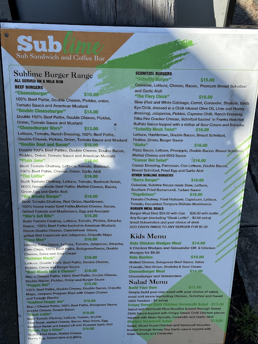 Menu Sublime Narooma - 6