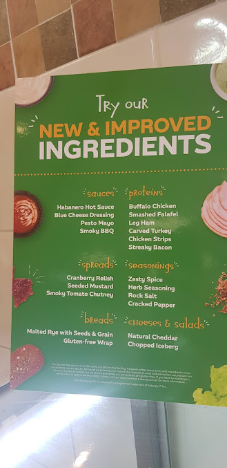 Menu Subway® Restaurant - 1