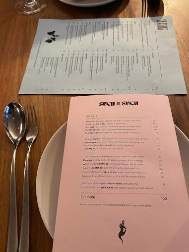 Menu Such And Such - 2