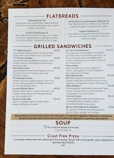 Menu Sugar River Pizza Co New Glarus - 0