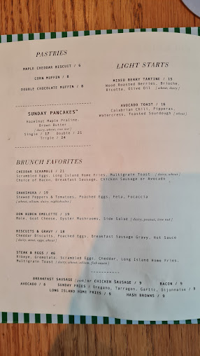 Menu Sunday In Brooklyn - 8