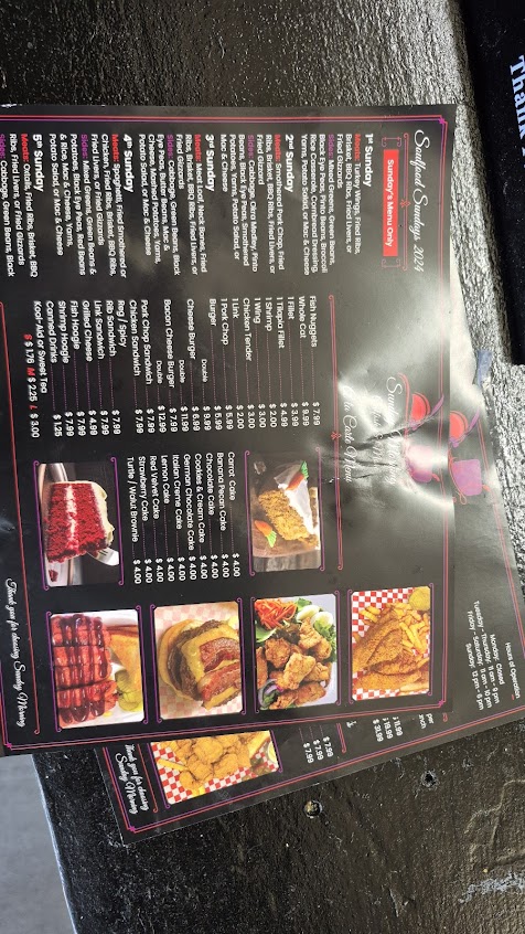 Menu Sunday Morning Catfish And More - 3