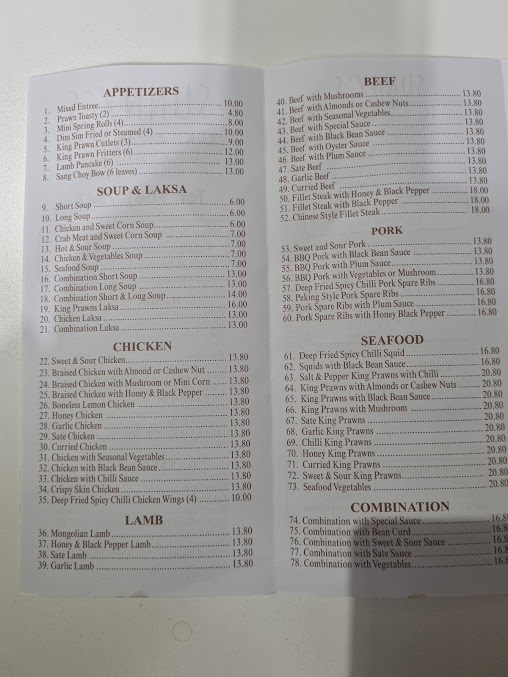 Menu Sunny's Takeaway - 2