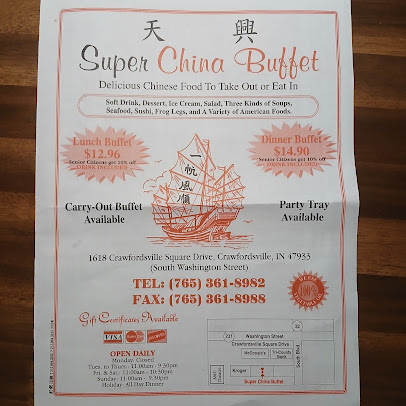 Menu Super China Buffet - 2