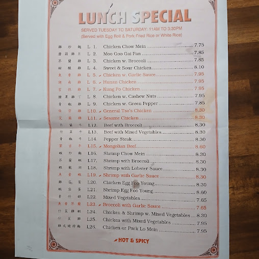 Menu Super China Buffet - 7