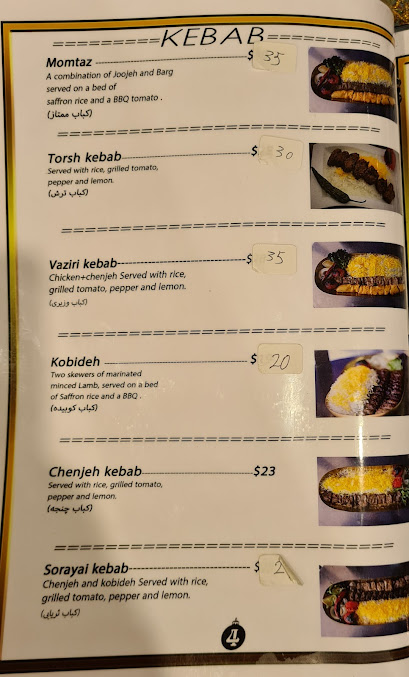 Menu Surena Persian - 7