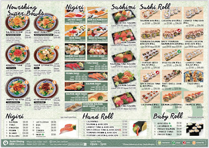 Menu Sushi Dining Den Vaucluse - 2