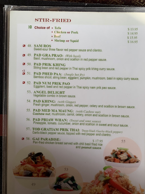 Menu Swaddee House Of Thai Food - 0