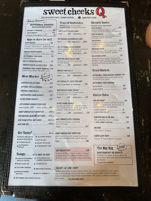 Menu Sweet Cheeks Q - 7