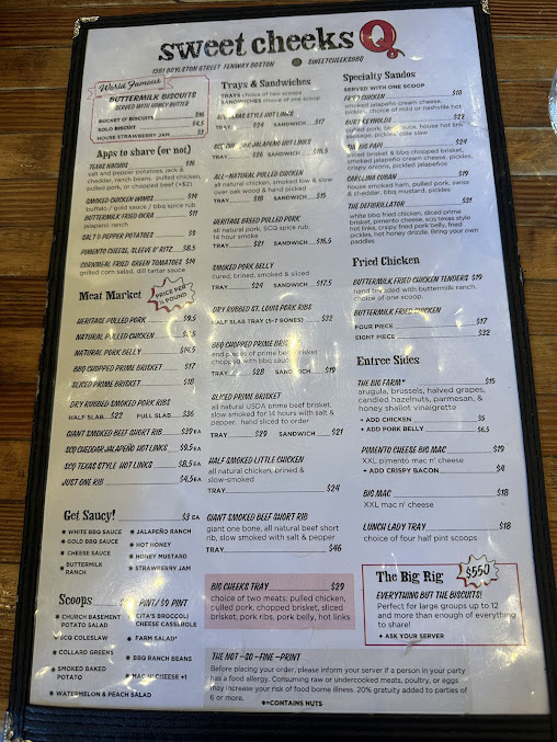 Menu Sweet Cheeks Q - 8