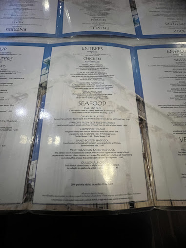 Menu Symeon's Greek Restaurant - 3