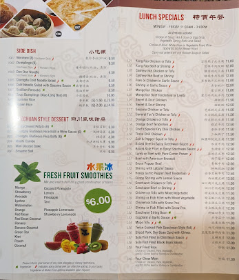 Menu Szechwan North - Authentic Sichuan Cuisine Glenview - 8