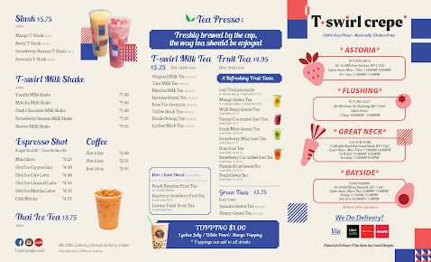 Menu T-Swirl Crepe - 0