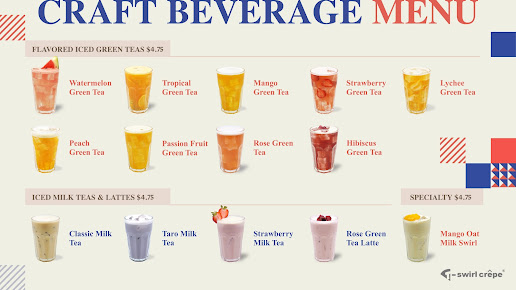 Menu T-Swirl Crepe - 9