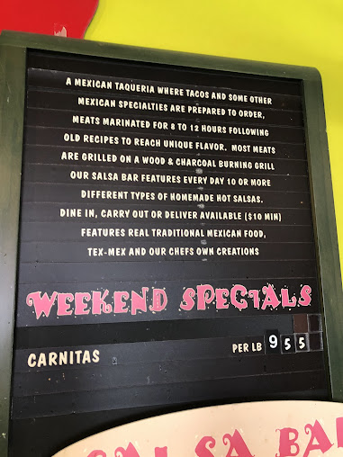 Menu Taco Grill And Salsa Bar - 0