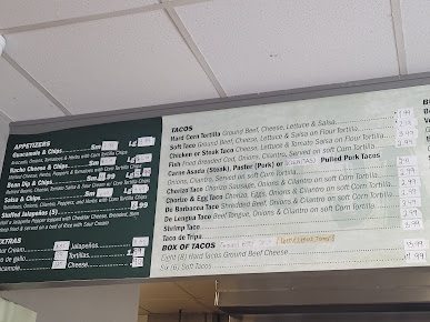 Menu Taco Jalisco Inside Nuvu Gas Station - 4