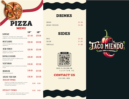 Menu Taco Miendo Bar, Grill, & Pizzeria - 2
