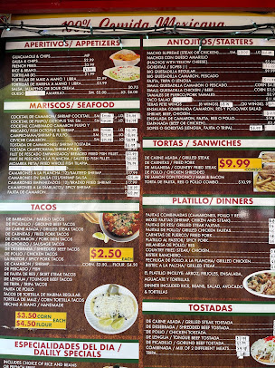 Menu Tacos Al Carbon Of Lake Worth - 8