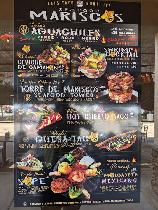 Menu Tacos Beer Mi Lindo Mexico - 1