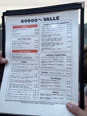 Menu Tacos Del Valle Roma Norte - 5