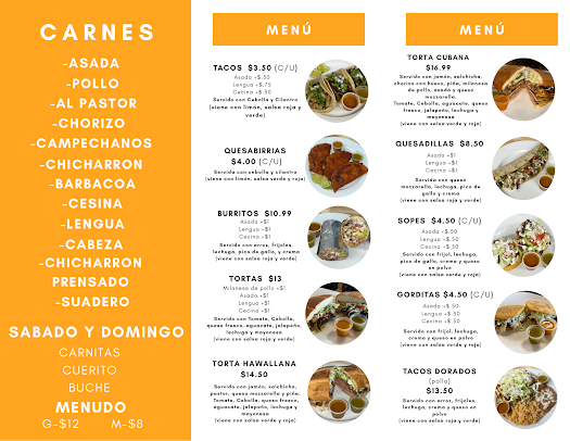 Menu Tacos Mi Sazon Picoso - 2