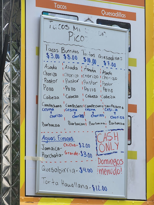 Menu Tacos Mi Sazon Picoso - 3