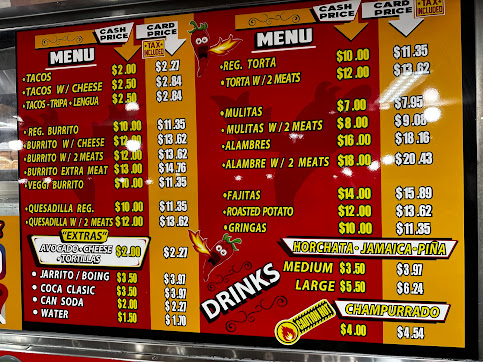 Menu Tacos Tamix Mexican Food Truck - 3
