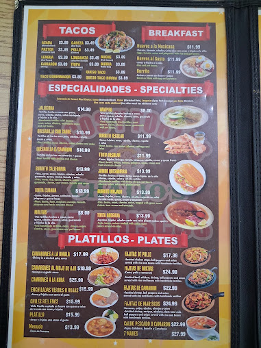Menu Tacos Y Tortas Chalios Visalia - 0