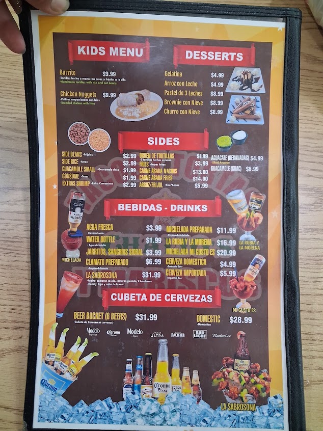 Menu Tacos Y Tortas Chalios Visalia - 3