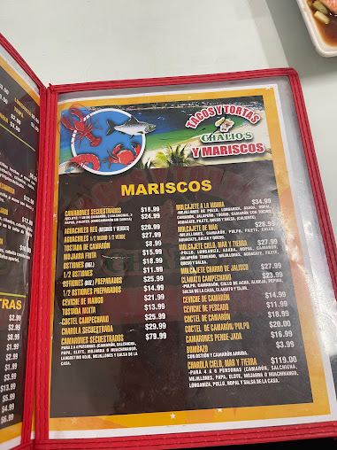 Menu Tacos Y Tortas Chalios Visalia - 6